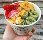 Green And Health Fried Ice Cream Maker Machine With Single Pot 6 Pans