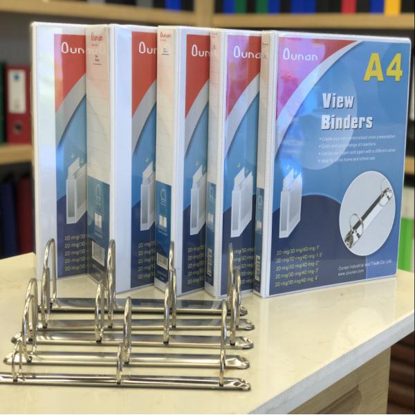 Customized Logo White File Folder with Durable Hinge and ONE Touch Easy Open