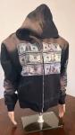 Vintage Distressed Sun Faded Acid Wash Screen Printed Hoodies with Cotton Fabric
