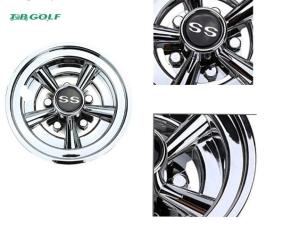 China 10 Spoke Ss Golf Cart Hub Caps Go Kart Wheel Covers 235×77.5 Mm CE Certification factory