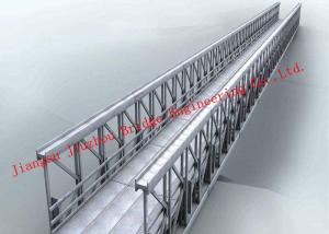 China Single Long Span Modular Steel Bridge Fabrication Hot Galvanized Painted Treatment factory