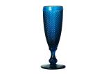 Solid Colored 20cm Lead Free Champagne Glasses 170ml Embossed Flute Glasses