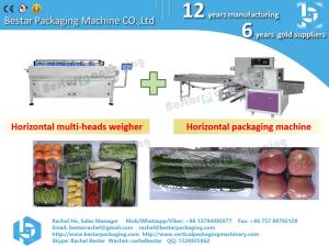 China Vegetable packing in tray and sealed in bag for super market sales factory