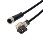 Rigoal Solenoid Valve Connector A Type 3+PE Plug M12 5 Pin Female Connector With