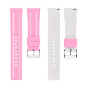 China OEM No Deformation 22mm Silicone Rubber Watch Strap Bands For Women on sale