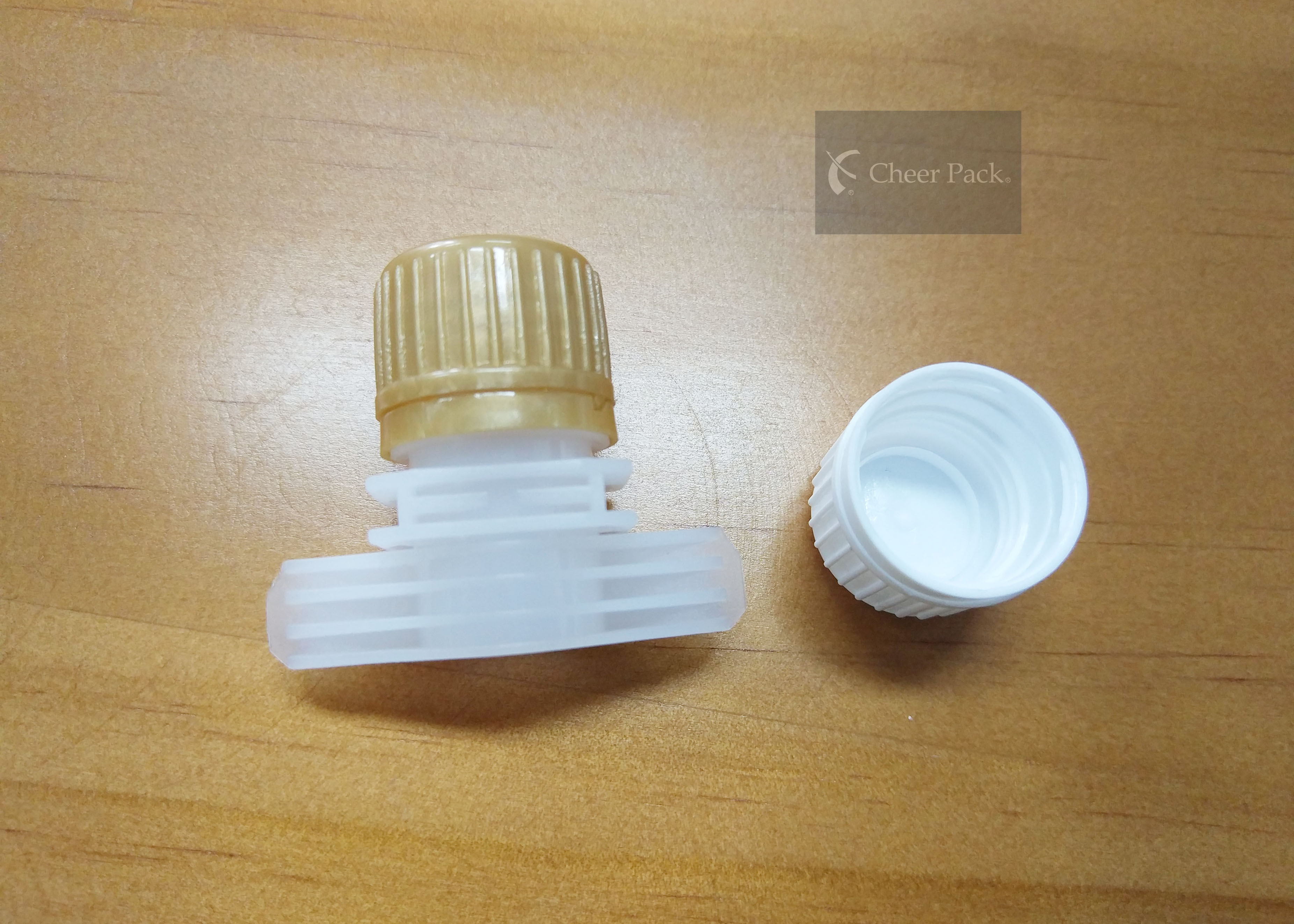 16mm Diameter Baby Food Pouch Caps / Plastic Bottle Spout Cap