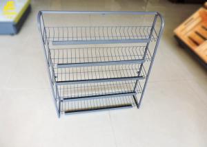 China Metal Snack Display Racks Countertop , 4 Layer Potato Chip Rack Snack Display Rack factory
