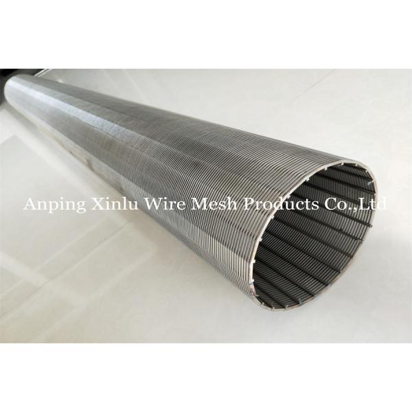 China Ss304 168mm Johnson V Wire Screen Pipe For Drilling Oil Well factory