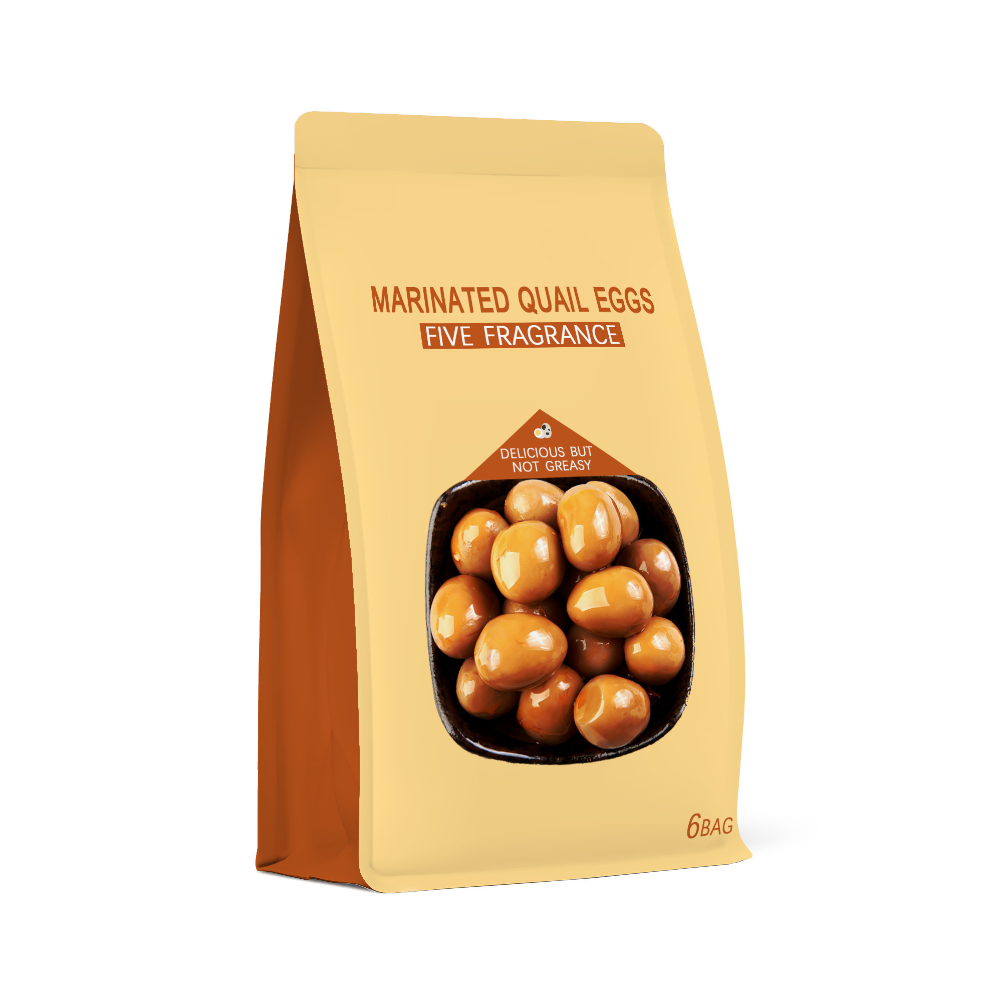 250g China Chestnut Recyclable Packaging Bags Zipper Heat Sealable