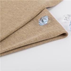 China Breathable Solid Knit Fabric , 100% Cotton Combing Yarn Dyed Fabric factory