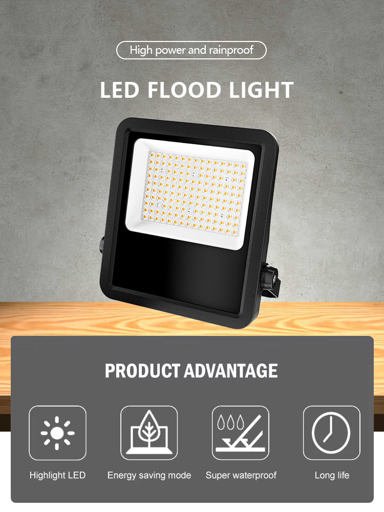 KCD 30w 50w 100w 150w 300w Projectors Security Stadium Garden Outdoor 12v SMD Smart New RGB LED Floodlight Flood Lights