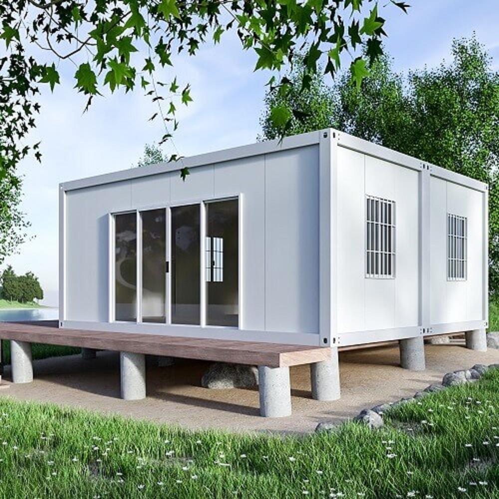PVC Sliding Window Galvanized Steel Frame Prefab Container Homes