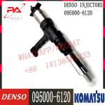 095000-6120 Komatsu Fuel Injectors For PC600 Excavator 6261-11-3100 Diesel