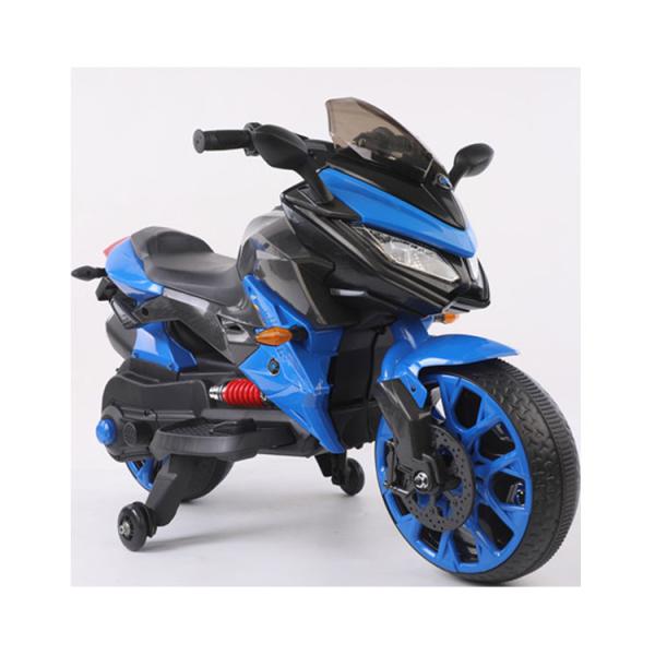 12V Plastic Blue Rechargeable Battery Operated Kids Ride On Motorcycle for