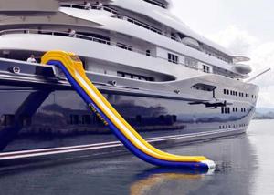 China Inflatable Water Floating Games , Inflatable Slide For Yacht Sports factory