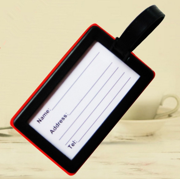 Hot sale different shapes OEM factory plastic luggage tag
