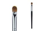Wood Handle Weasel Hair Eyeshadow Blending Brush With Sliver Aluminum