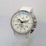Silicone Leather Band Watches , Quartz Analog Multi Functional Watches