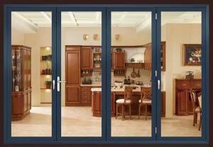 China Customisable Aluminum Sliding Glass Door with Insulated Panels factory
