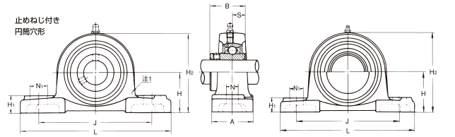 V1 V2 UCT207 Pillow Ball Bearing In Mining Metallurgy