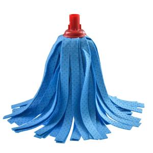 China Non Woven 6X34cm Microfiber Wet Mop Refill Portable Round Head For Hotels Living Room factory