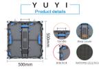 Cabinet material Die-casting Aluminum Super Clear HD LED Screen Rental Panel P1