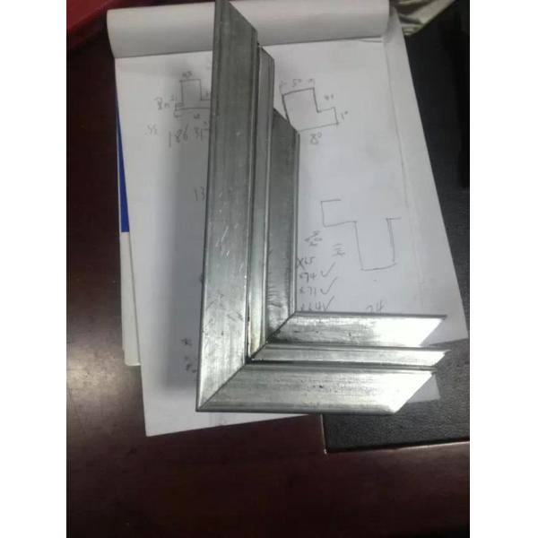 High Precision 4" 6" Double Rebate Galvanized Steel Knock Down Door Frame Roll Forming Machine