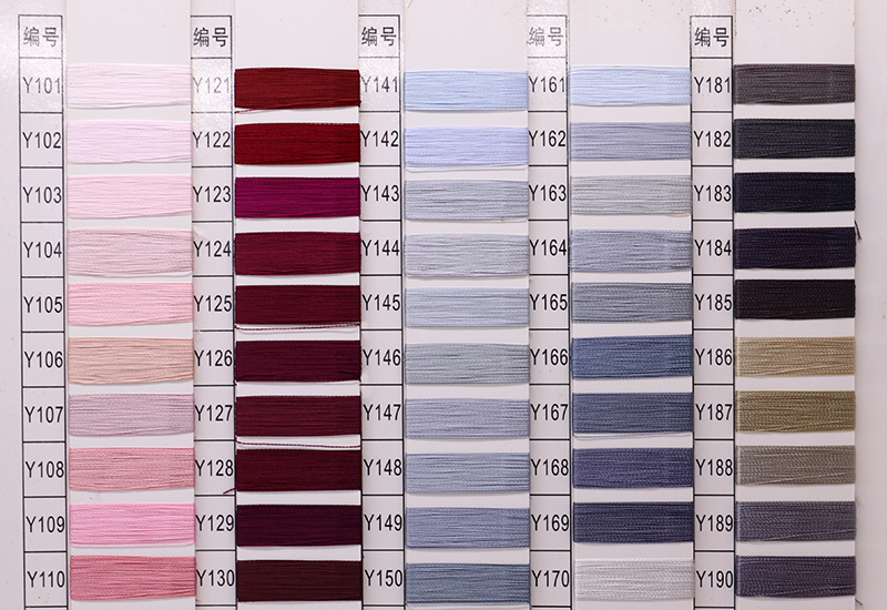 Boho Rich Color Machine Silk Thread Embroidery Thread for Sustainable Diameter 0.13mm