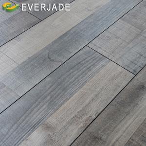 China Everjade 14mm Natural Maple Smooth Wood Plastic Waterproof Plank Piso Flotante Flooring factory