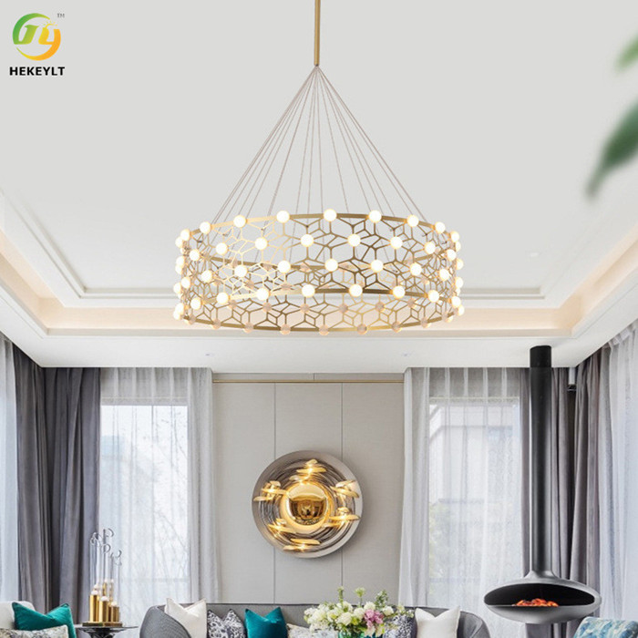 Creative Spark Ball Gypsophila Modern Ring Light For Clothing Store Restaurant
