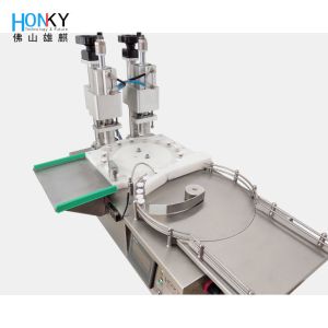 Desktop Using Automatic 5ml Vial crimp Capping Machine With Dual Capping Head