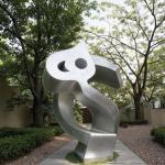 Modern Outdoor Arabic Calligraphy Islamic Sculpture Stainless Steel Metal Crafts
