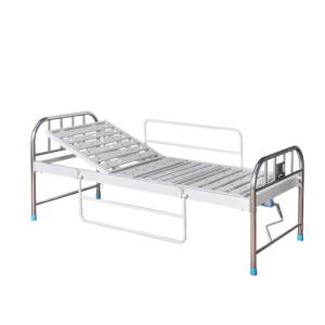 China Incline Two Crank Hospital Patient Bed With Aluminum Alloy Side Rails factory