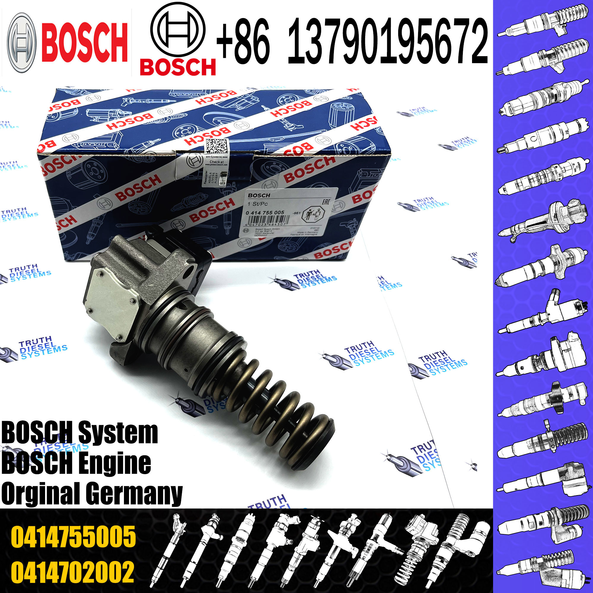 Fuel Unit Pump Injector 0414720280 0414720359 0414720360 0414720363 0414720364 0414750003 0414750004 0414755003 04147550