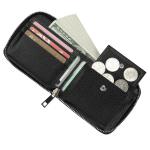Sublimation Blanks Leather Sublimation Zippered Compact Wallet With Card Slots