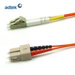 LC/UPC-SC/UPC Duplex 2.0mm 62.5/125um OM1 50/125 OM2 PVC/LSZH Orange Patch Cord