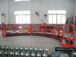 China Aluminum Alloy Red Arc Suspended Working Platform for Building Cleaning factory