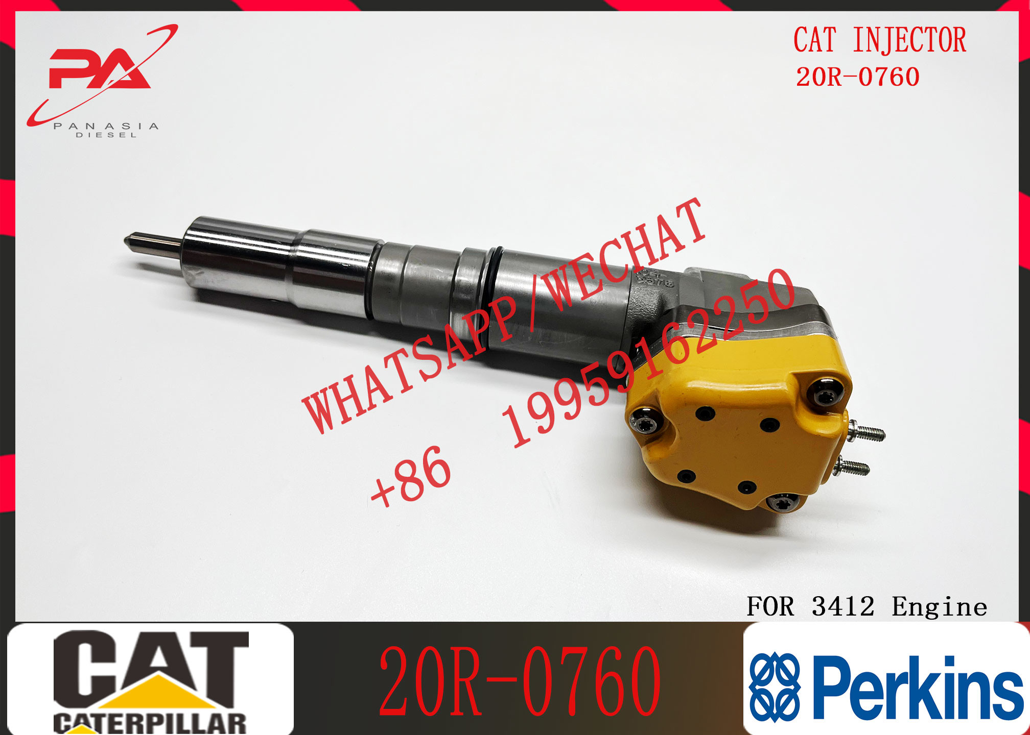 construction Diesel Fuel Injector 179-6020 20R-0760 156-3895 204-2467 232-1167 173-4059 10R1262 for 3412 Engine