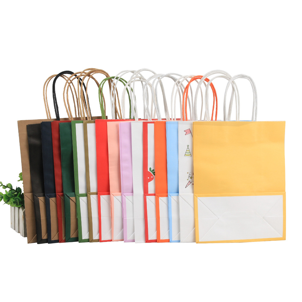 Gravure Printing Customized Logo Craft Shopping Kraft Paper Bag for Your Requirements