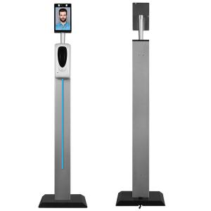 China Auto Sanitizer Kiosk 5W Facial Recognition Thermometer factory