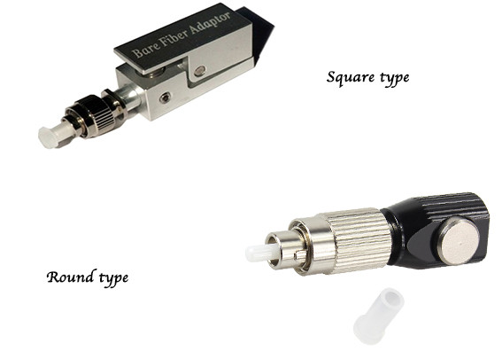Square FC Bare Fiber Adapter SXSM 123um - 127um Ferrule Diameter
