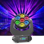 Mini Stage DJ LED Moving Head Light Bee Eye 7pcs 40w DMX Beam Wash Zoom 4 In 1