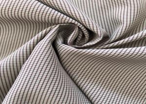 China Square Plaid Durable Outdoor Fabric With Weft Stretch Yarn For Outdoor Clothing And Bag factory