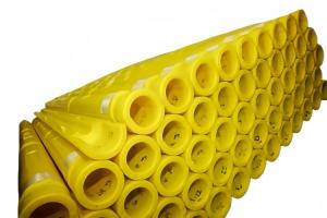 China Red Color PU Submarine Cable Protection Duct , Subsea Cable Protection Tubing factory