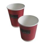 12oz 410mlDouble Wall Paper Cups With PE Coated , Coffee to Go Cup