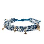 Crystal Glass Masterfully Crafted Beads Bracelet For Girls Friendship Lucky