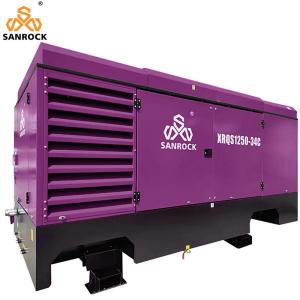 China Stationary Air Compressor Screw 410kw Diesel Mining Air Compressor Machine factory