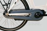 White 36V 250W Electric Urban Bike , 700C Electric Town Bikes Middle Motor