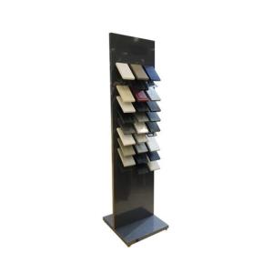 China Free Standing Stable Floor Tile Display Rack Multifunctional Customized Color factory