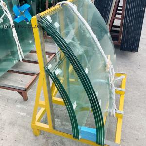 China Customized Curved Ultra Clear Tempered Laminated Glass For Aquariums factory